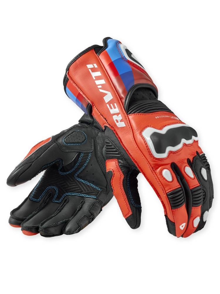 Rękawice motocyklowe REV’IT! Quantum 3 czerwono-niebieskie