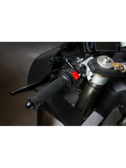 Manetki motocyklowe uniwersalne Lampa Sport-Grip czarne