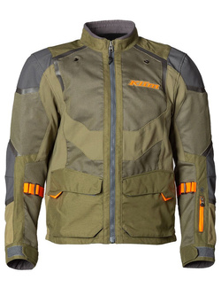 Kurtka motocyklowa tekstylna Klim Baja S4 zielono-pomarańczowa