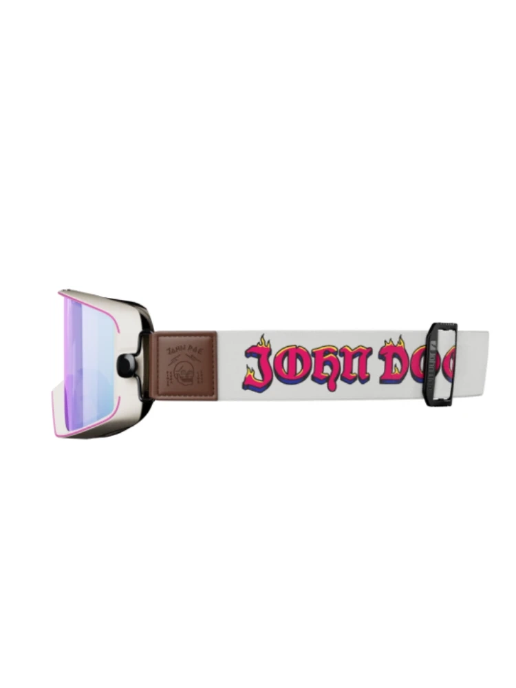 Gogle motocyklowe John Doe White Sand biało-brązowe