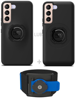 Zestaw do biegania: etui na telefon Samsung Galaxy S22 oraz opaska sportowa Quad Lock