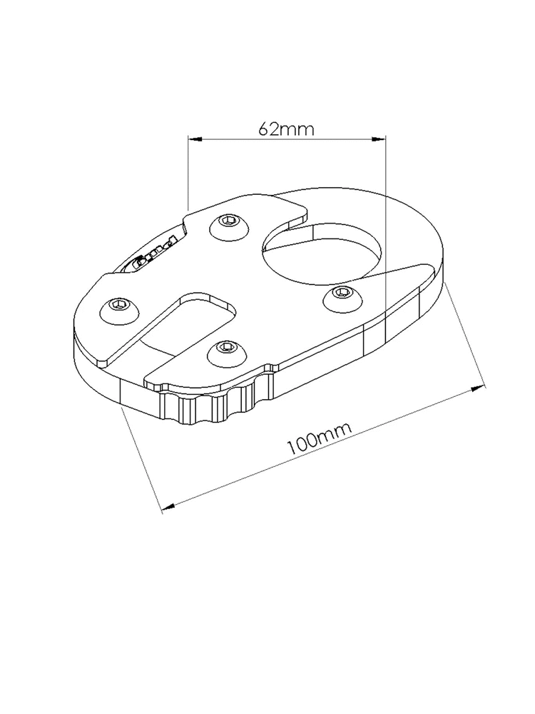 Poszerzenie stopki bocznej Puig do Yamahy MT-03 (16-) / Niken (18-22) / Niken GT (18-22)