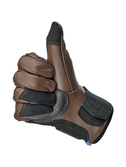 Rękawice motocyklowe Biltwell Belden brązowe