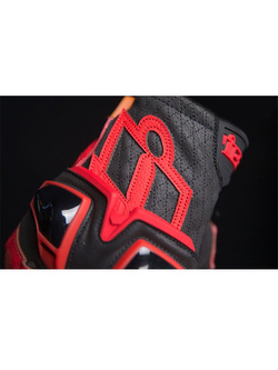 Rękawice motocyklowe Icon Hypersport Short czarno-czerwone