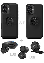 Zestaw do samochodu: etui na telefon iPhone 16 oraz mocowanie Quad Lock
