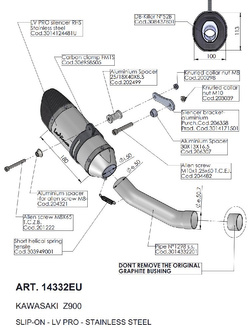 Tłumik motocyklowy LeoVince LV PRO Kawasaki Z 900 (20-24) [stal nierdzewna]