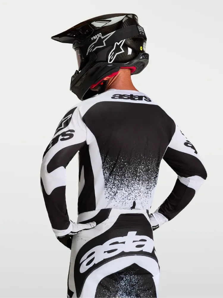 Bluza cross Alpinestars MX Techstar Swan czarno-biała