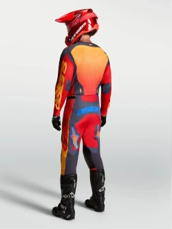 Spodnie cross Alpinestars MX Racer Hunt czerwono-szare
