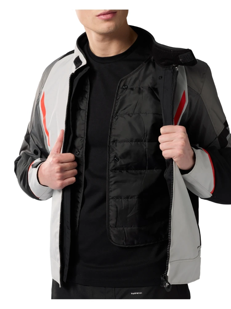 Kurtka motocyklowa tekstylna REV’IT! Undulate H2O szara