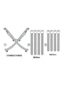 Stelaż pod kufer centralny Monokey, Monolock Kappa Yamaha Tenere 700/ Rally (25-) [bez płyty montażowej]