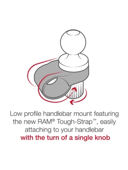 Uchwyt na telefon RAM Quick-Grip z mocowaniem Tough-Strap