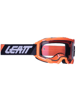 Gogle motocyklowe z przezroczystą szybą Leatt Velocity 4.5 pomarańczowe fluo
