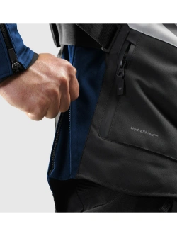 Kurtka motocyklowa tekstylna Rebelhorn Hiker IV szaro-niebiesko-czerwona