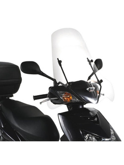 Szyba do skutera GIVI 102A Honda Dylan 125 (02-07)/ Yamaha Cignus X 125 (07-15) przeroczysta [bez mocowania]