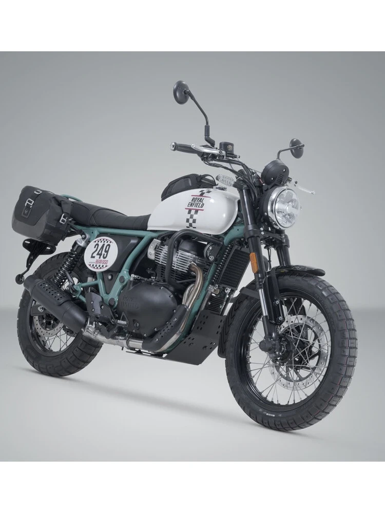 Zestaw sakw bocznych SW-Motech Legend Gear LC2/LC1 ze stelażami Royal Enfield Interceptor Bear 650 (25-) brązowo-czarne