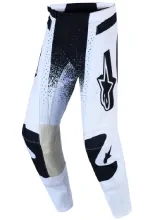 Spodnie cross Alpinestars MX Techstar Swan biało-czarne