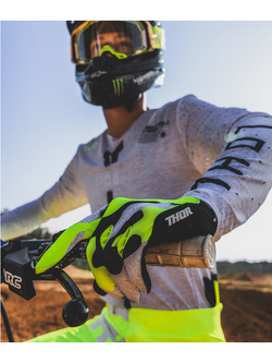 Rękawice cross Thor Sportmode Riot żółte