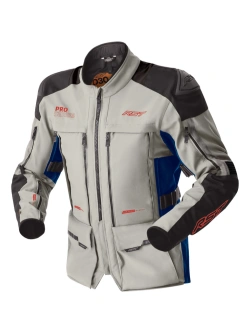Kurtka motocyklowa tekstylna Rst Pro Series Adventure D3O biało-niebieska