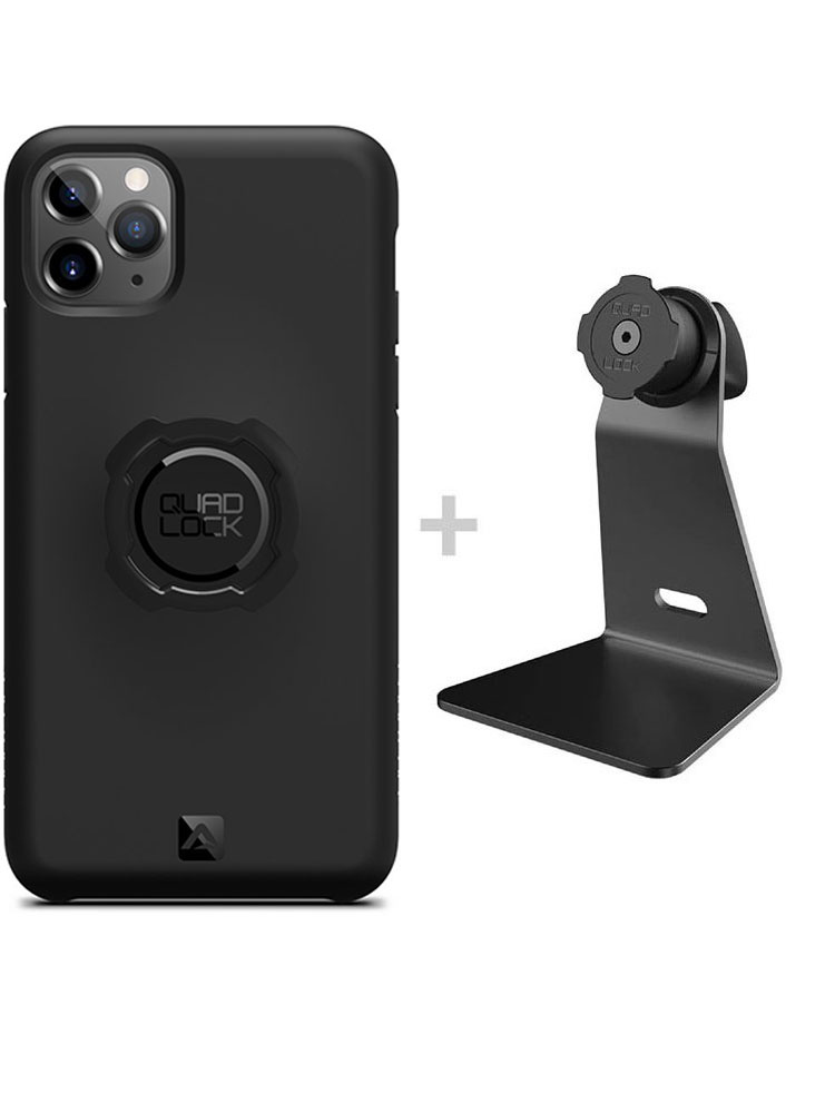 Zestaw na biurko: etui na telefon iPhone 11 Pro + uchwyt Quad Lock