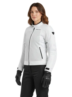 Kurtka motocyklowa damska tekstylna REV’IT! Eclipse 2 jasnoszara