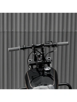 Manetki motocyklowe Biltwell Thruster TPV do kierownic o średnicy 25.4 [mm] szare