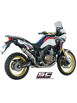 Pełny system 2-1 z pełnymi kolektorami i tłumikiem GP65 SC-Project do Honda CRF1000L AFRICA TWIN [15-17]