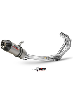 Pełny układ wydechowy (Oval) MIVV do Yamaha XSR 900 (16-20) titanium