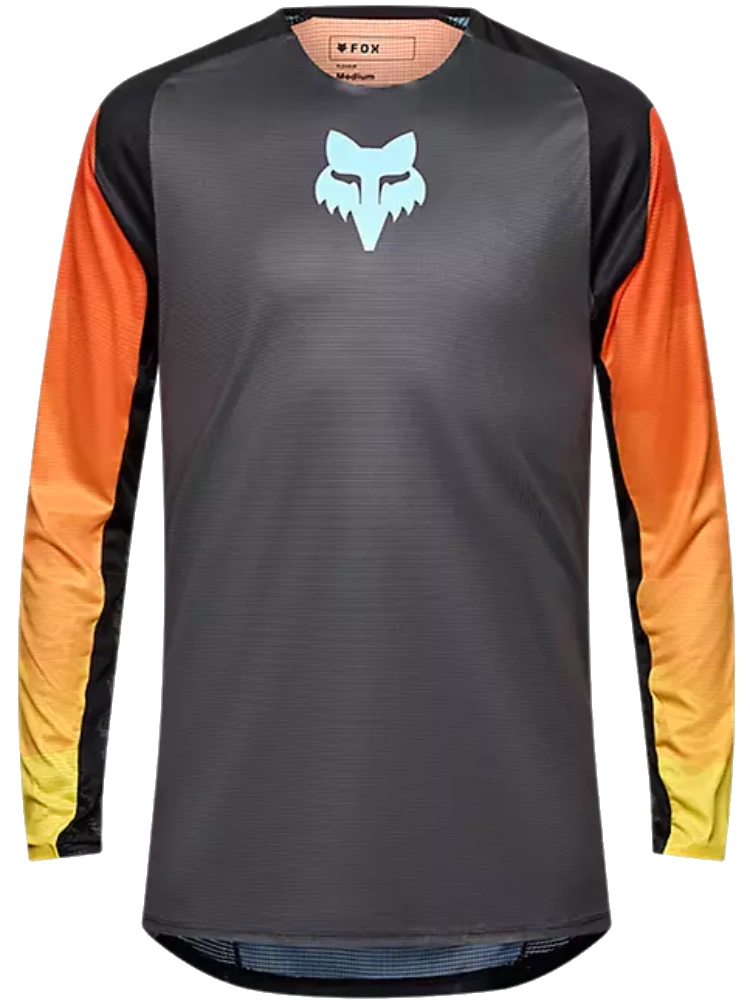 Bluza enduro Fox Flexair Grid czarno-pomarańczowa