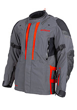 Kurtka motocyklowa tekstylna Klim Latitude szaro-czerwona