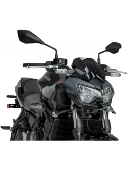 Boczne spoilery dociskowe Puig D12 Kawasaki Z650 (20-) karbonowe