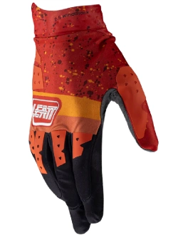 Rękawice cross Leatt Moto 2.5 WindBack czerwono-pomarańczowo-szare