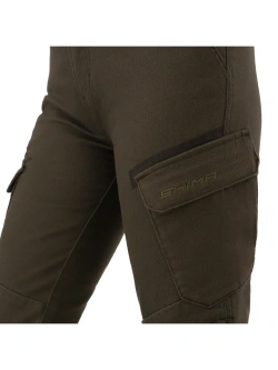 Jeansy motocyklowe damskie Shima Recon zielone
