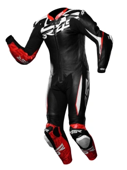 Kombinezon motocyklowy jednoczęściowy 4SR Racing Ultra Light Pista AR czarno-biało-czerwony