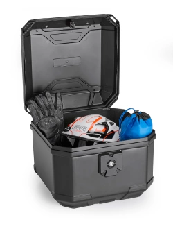 Kufer centralny GIVI Monolock B38 BERNINA z systemem Crablock, czarny [płyta montażowa w zestawie; poj.: 38l]