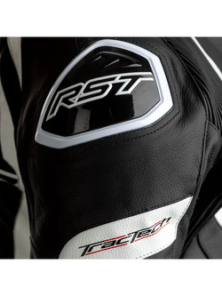 Kurtka motocyklowa skórzana Rst Tractech Evo IV czarno-biała