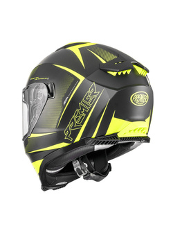 Kask integralny Premier Typhoon FR Y9 BM czarno-żółty matowy