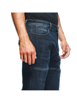 Jeansy motocyklowe Dainese Denim Regular Tex niebieskie