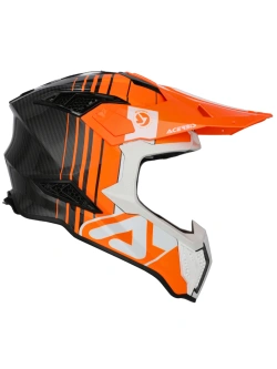 Kask enduro Acerbis Airstrike-C biało-pomarańczowy