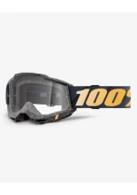 Gogle motocyklowe 100% Accuri 2 z przezroczystą szybką, czarno-żółte