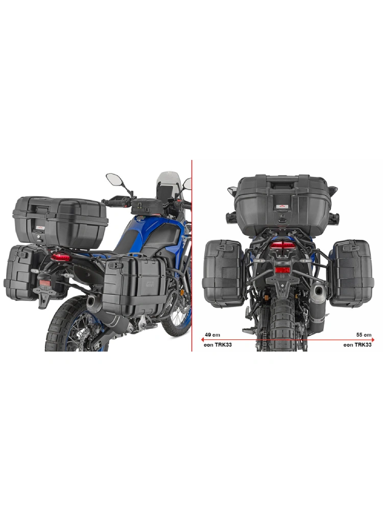 Stelaż kufrów bocznych Monokey GIVI PL One-Fit Yamaha Tenere 700/ Rally (25-)/ World Raid (26-)