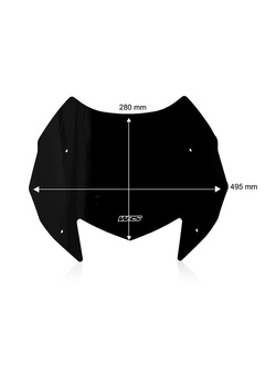 Szyba do skutera WRS Sport Yamaha T-Max 530 (17-19)/ 560 (20-21) czarna