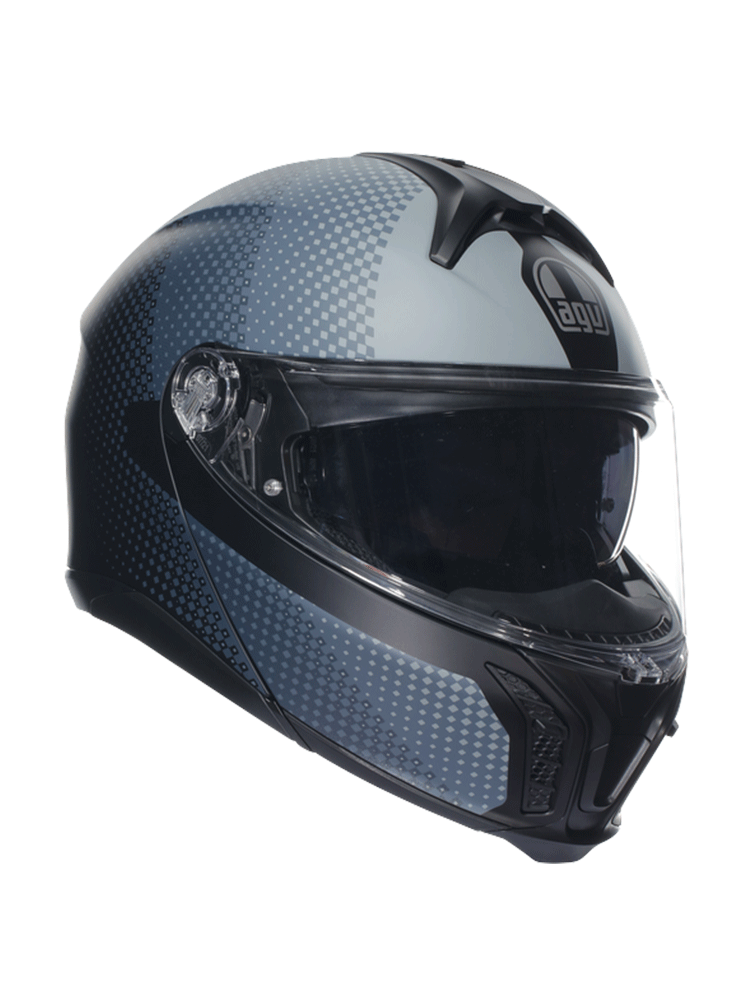 Kask szczękowy AGV Tourmodular Textour czarno-szary matowy
