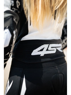 Kombinezon motocyklowy damski dwuczęściowy 4SR RR Power AR czarno-biały