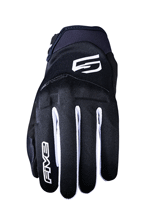 Rękawice motocyklowe tekstylne Five Globe Evo czarno-białe
