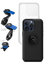 Zestaw rowerowy: etui MAG na telefon iPhone 16 Pro Max (magnetyczne) + wodoodporny pokrowiec MAG + mocowanie Quad Lock