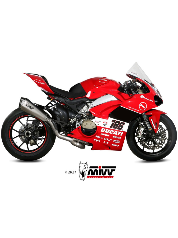 Pełny układ wydechowy (Delta Race) MIVV do Ducati Panigale V4 (18-22) titanium
