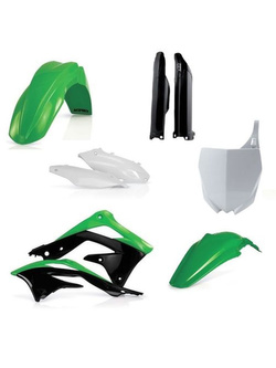 Pełny zestaw plastików Acerbis Kawasaki KX 450 F [12'] czarno-biało-zielony