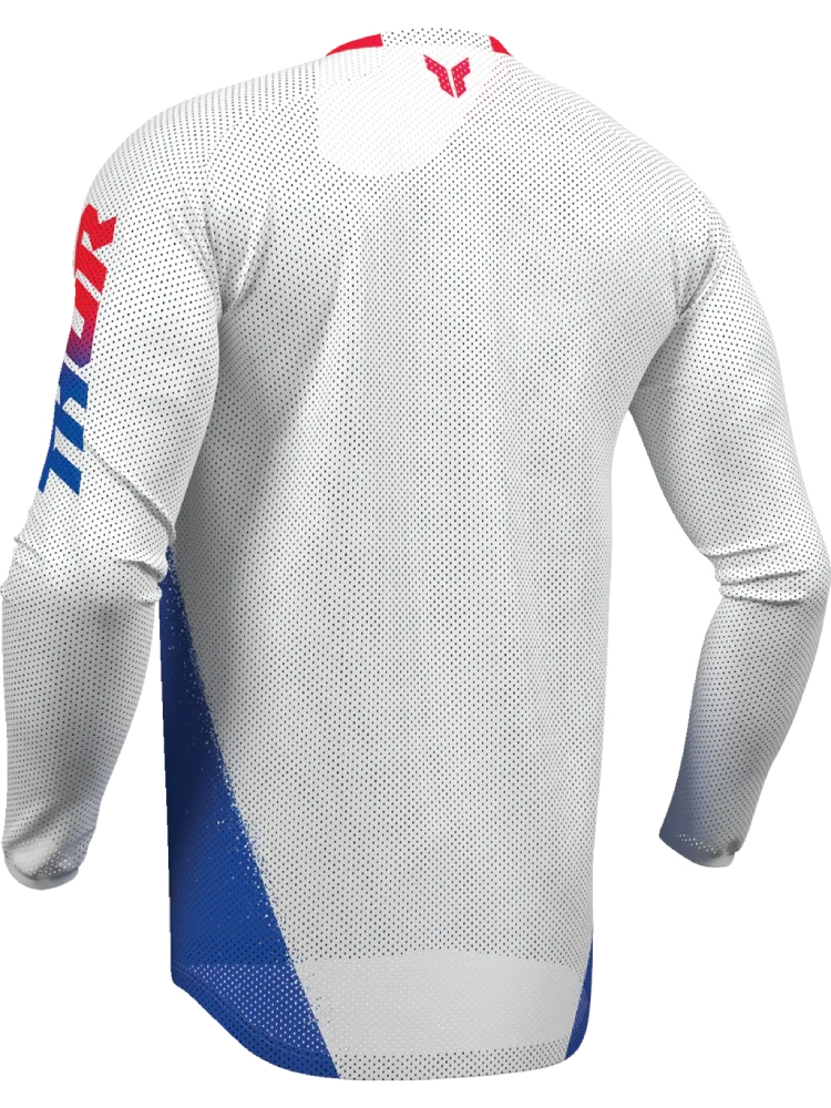 Bluza enduro Thor Launchmode Air biało-niebiesko-czerwona