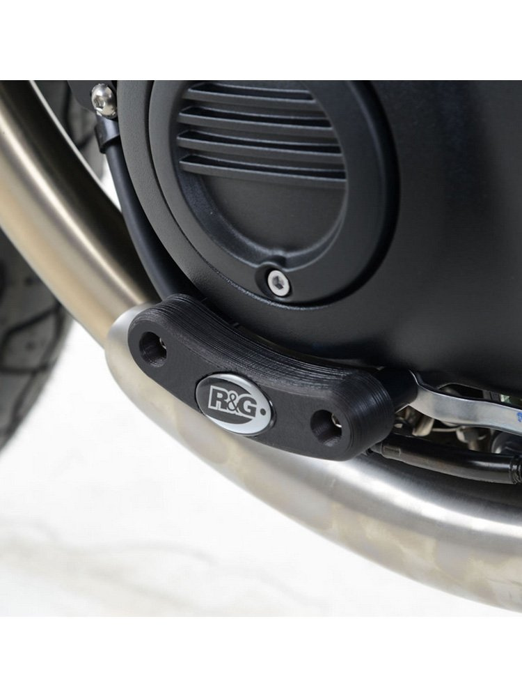 SLIDER SILNIKA (LEWA STRONA) R&G Do Triumph Bonneville (16-18) / Bonneville T120 (16-18) / Street Cup (17-18) / Street Twin (16-18) / Thruxton 1200 (16-18) /Thruxton 1200 R (16-18)