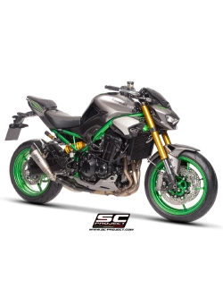 Tłumik motocyklowy SC-Project S1 Kawasaki Z 900 (25-) tytanowy z osłoną termiczną [z homologacją]